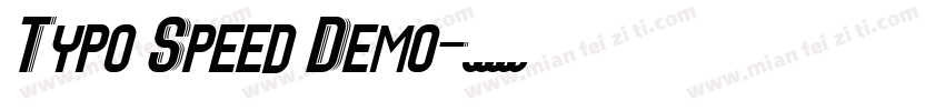 Typo Speed Demo字体转换